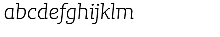 Lev Serif Light Italic Font LOWERCASE