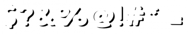 Le Havre Rough Shadow Font OTHER CHARS