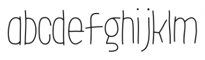 LeOsler Sharp Light Font LOWERCASE