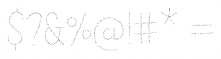 LeOsler Sprinkles Light Font OTHER CHARS