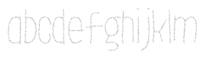 LeOsler Sprinkles Light Font LOWERCASE