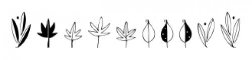 Leaf Doodles Regular Font OTHER CHARS