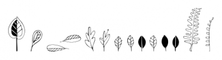 Leaf Doodles Regular Font LOWERCASE