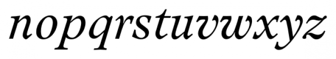 Leamington Serial Light Italic Font LOWERCASE