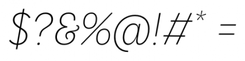 LeanO FY Light Italic Font OTHER CHARS