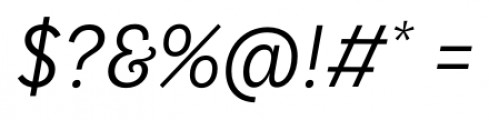 LeanO FY Regular Italic Font OTHER CHARS