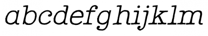 Lectra Light Italic Font LOWERCASE