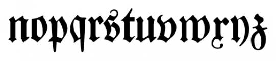 Leibniz Fraktur Pro Regular Font LOWERCASE