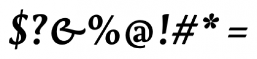 Lemon Serif Bold Italic Font OTHER CHARS