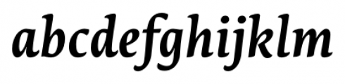 Lemon Serif Bold Italic Font LOWERCASE