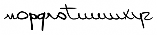 Lennart Handwriting Regular Font LOWERCASE