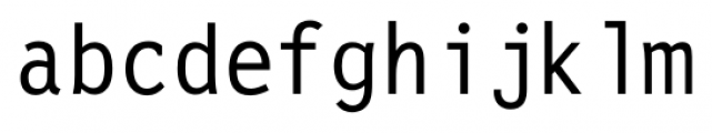 Letter Gothic BT Regular Font LOWERCASE
