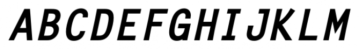 Letter Gothic FS Extra Bold Oblique Font UPPERCASE