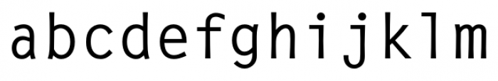 Letter Gothic FS Medium Font LOWERCASE