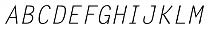 Letter Gothic FS Oblique Font UPPERCASE