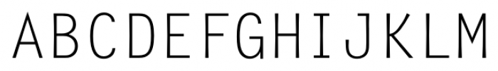 Letter Gothic FS Regular Font UPPERCASE