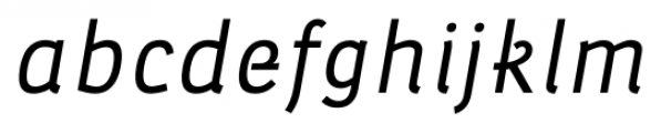 Leuk Italic Font LOWERCASE