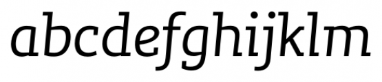 Lev Serif Italic Font LOWERCASE
