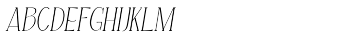 LE Buffec Thin Italic Font UPPERCASE