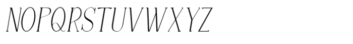 LE Buffec Thin Italic Font UPPERCASE