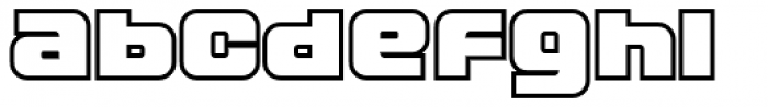 LECO 1988 Outline Font LOWERCASE