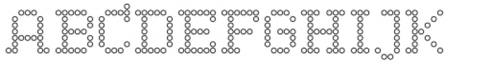 LED pixel CO Slab Serif Font UPPERCASE