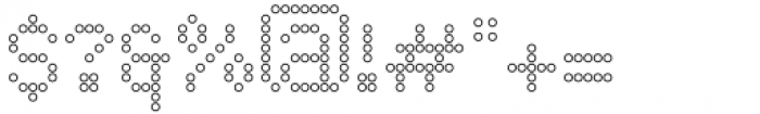 LED pixel Circle Outline Font OTHER CHARS