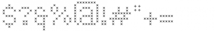 LED pixel Cr Unicase Font OTHER CHARS