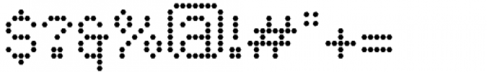 LED pixel H Slab Serif Font OTHER CHARS