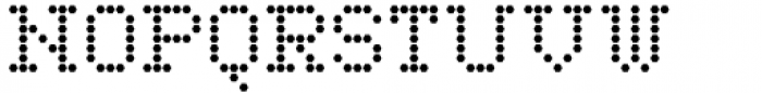 LED pixel H Slab Serif Font UPPERCASE