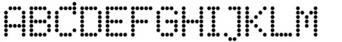 LED pixel H Unicase Font UPPERCASE