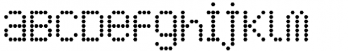 LED pixel H Unicase Font LOWERCASE