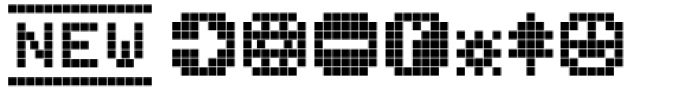 LED pixel Icons Font UPPERCASE