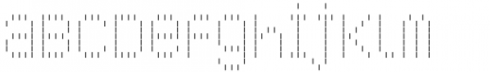 LED pixel L Unicase Font LOWERCASE