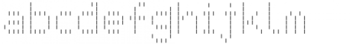 LED pixel Line Font LOWERCASE