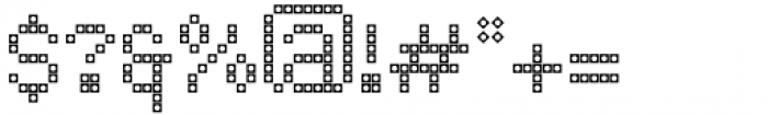 LED pixel SC Slab Serif Font OTHER CHARS