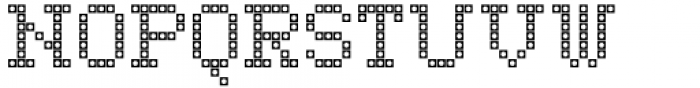 LED pixel SC Slab Serif Font UPPERCASE