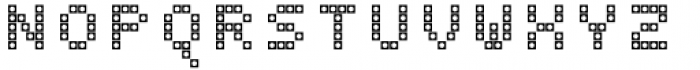 LED pixel SC Small Caps Font UPPERCASE