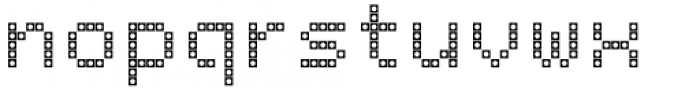 LED pixel SC Small Caps Font LOWERCASE