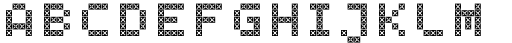 LED pixel SCr Small Caps Font UPPERCASE