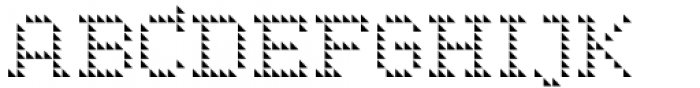 LED pixel SH1 Slab Serif Font UPPERCASE