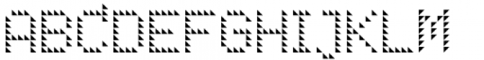 LED pixel SH1 Unicase Font UPPERCASE