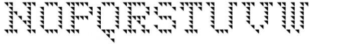 LED pixel SH2 Slab Serif Font UPPERCASE