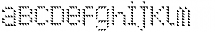 LED pixel SH2 Unicase Font LOWERCASE