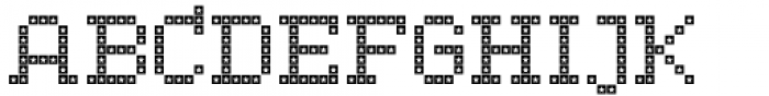 LED pixel SSt Slab Serif Font UPPERCASE