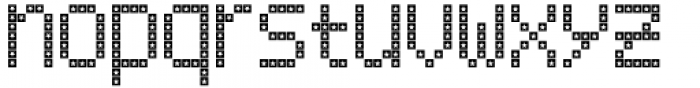 LED pixel SSt Unicase Font LOWERCASE