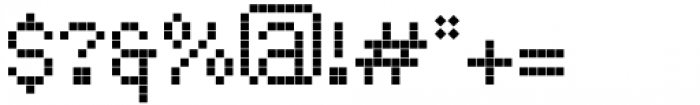 LED pixel Square Font OTHER CHARS
