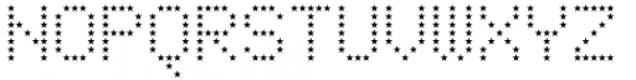 LED pixel Star Font UPPERCASE