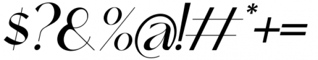 Le Amatcky Italic Font OTHER CHARS