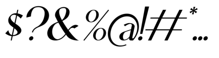 Le Atallier Italic Font OTHER CHARS